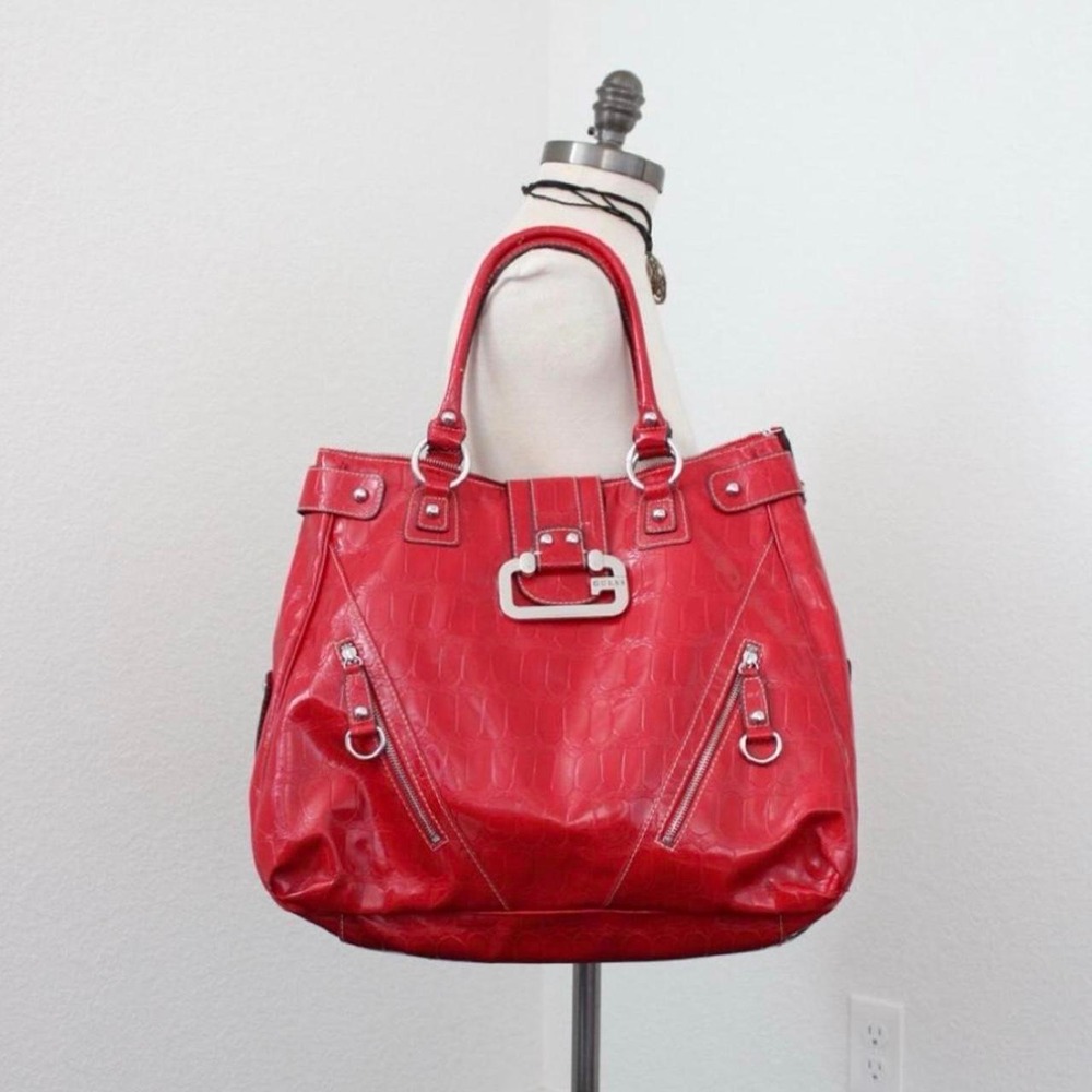 RARE Y2k Vintage Guess Large Weekender Travel Tote/Duffel Bag